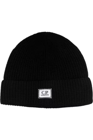 C.P. Company Men Beanies - Logo-patch knitted beanie