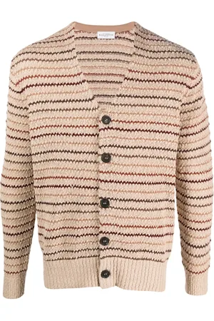 BALLANTYNE Striped V-neck cardigan
