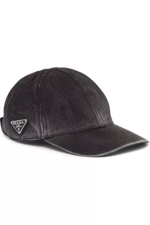Prada Men Caps - Logo-patch baseball cap