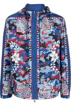 Moncler Mix-print hooded jacket