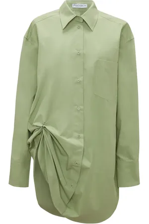 J.W.Anderson Eyelet-detail oversized cotton shirt