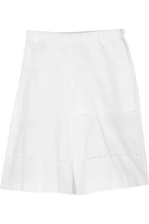 Piccola Ludo Broderie-anglaise cotton trousers