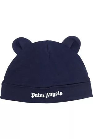 Palm Angels Animal-ear logo-print beanie