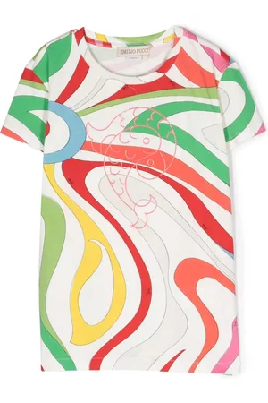 PUCCI Junior Short Sleeve - Graphic-print short-sleeve T-shirt