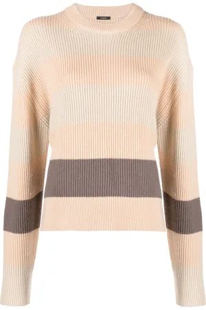 Joseph Striped ribbed-knit jumper