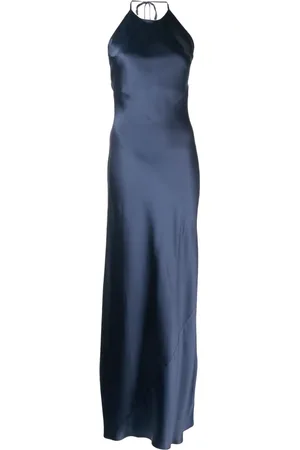 Reformation Jeany satin-finish silk dress
