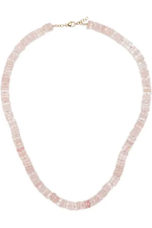 JIA JIA 14kt yellow gold Atlas rose quartz necklace