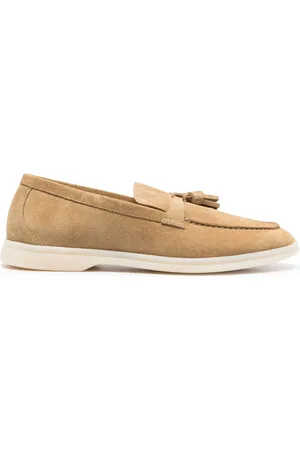 Scarosso Leandro tassel-detail suede loafers
