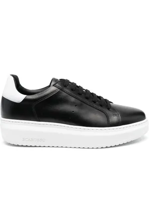 Scarosso Lace-up leather sneakers