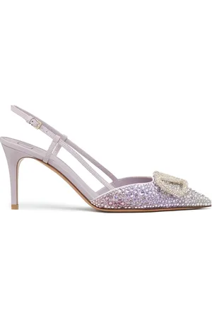 VALENTINO GARAVANI VLogo 85mm crystal-embellished pumps