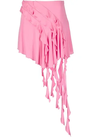 BLUMARINE Asymmetric ruffled skirt