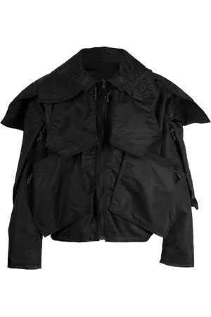 Alexander McQueen Oversize-pointed-pocket jacket