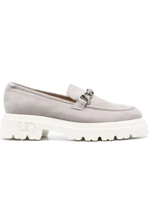Casadei Calf suede detailed loafers