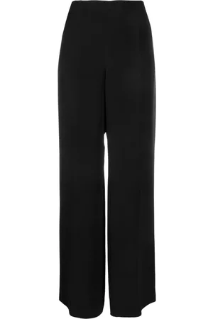 Giorgio Armani Women Formal Pants - 1990s wide-legged tailored silk trousers
