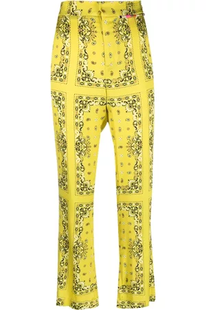 Bazar Deluxe Geometric-pattern cropped trousers