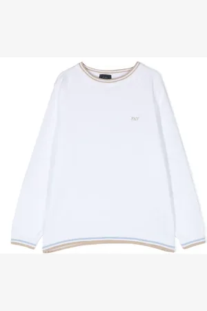 FAY Logo-embroidered knitted jumper
