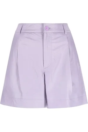 P.A.R.O.S.H. High-waist leather shorts