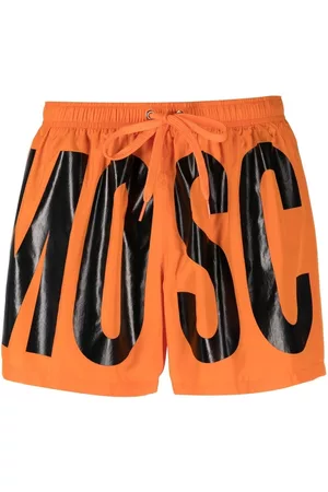 Moschino Men Swim Shorts - Logo-print swim shorts