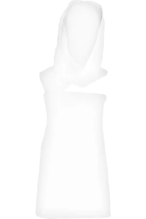 Salvatore Ferragamo Hooded one-shoulder mini dress
