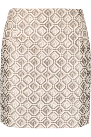 Marine Serre Moon Diamant jacquard miniskirt