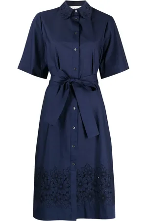 P.A.R.O.S.H. Belted midi shirt dress