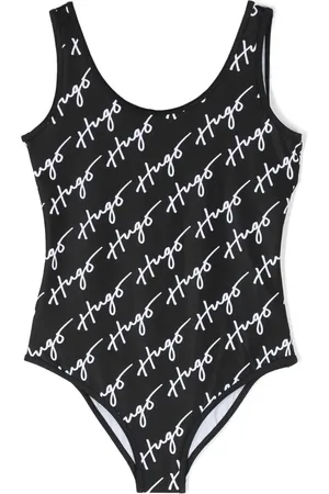 HUGO BOSS All-over logo-print swimsuit