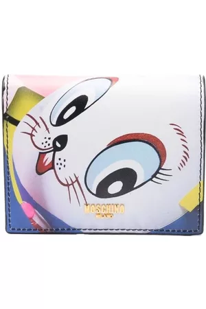 Moschino Women Wallets - Cat-face print wallet