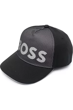 HUGO BOSS Boys Caps - Mesh logo-print cap