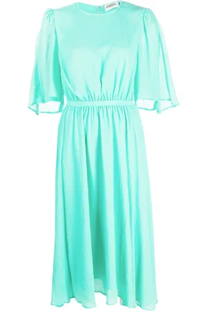 Essentiel Antwerp Cape-effect sleeves midi dress