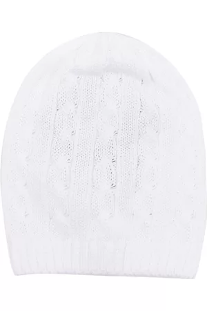 LITTLE BEAR Girls Hats - Ribbed knit cotton hat