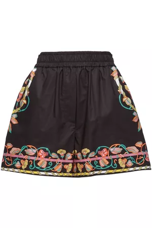 La DoubleJ Floral silhouette printed shorts