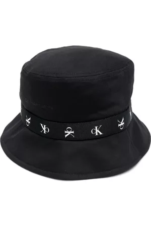 Calvin Klein Logo-strap cotton bucket hat