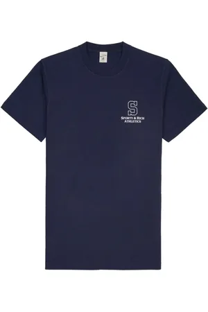 Sporty & Rich College cotton T-shirt