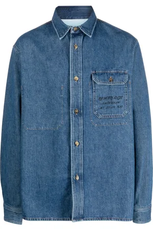 J.W.Anderson Face-print denim shirt