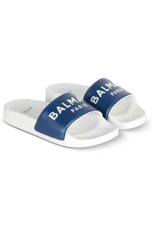 Balmain Flip Flops - Logo-print slides
