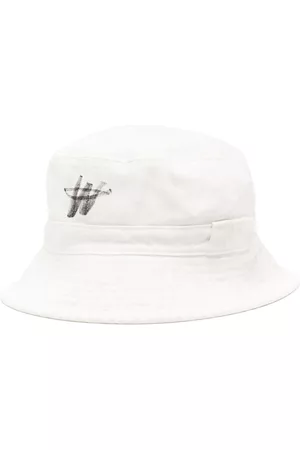 We11 Done Women Hats - Logo-print cotton bucket hat