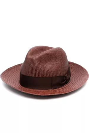Borsalino Men Bow Ties - Bow-detail trilby hat