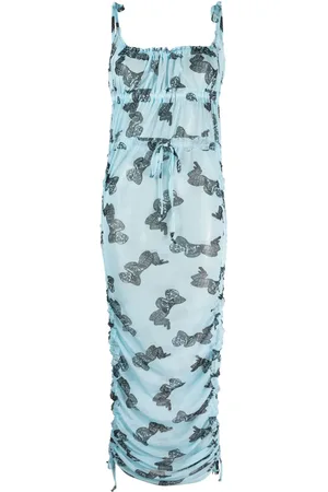 Charles Jeffrey Loverboy Graphic-print mesh dress