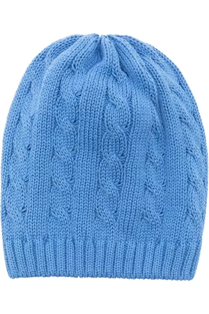 LITTLE BEAR Beanies - Cable-knit cotton beanie