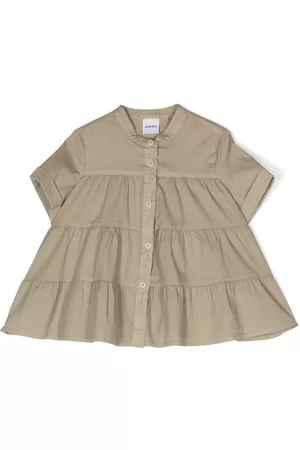 Aspesi Kids Girls Blouses - Tiered cotton blouse