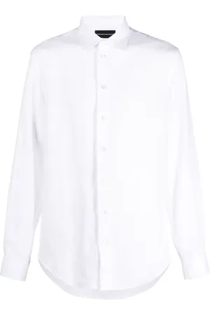 Emporio Armani Long-sleeved linen shirt