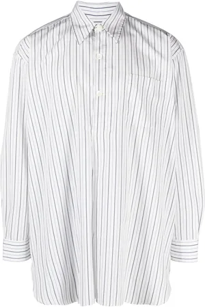OUR LEGACY Striped long-sleeve cotton shirt