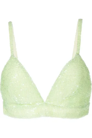 ROSETTA GETTY Sequin-embellished bralette top