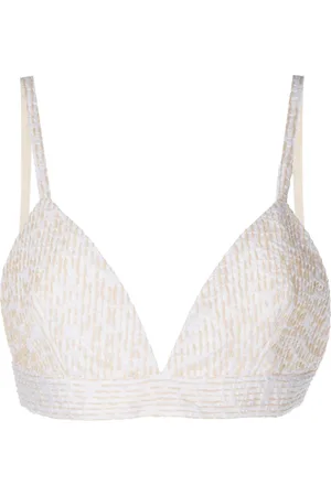 ROSETTA GETTY Corded organza bra top