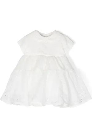 Mimisol Floral-lace short-sleeve dress