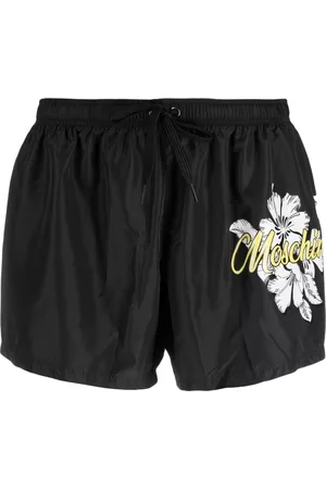 Moschino Men Swim Shorts - Logo-print swim shorts