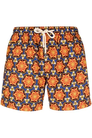PENINSULA SWIMWEAR Geometric-print swim shorts