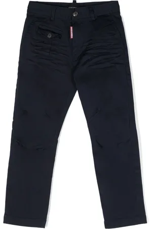Dsquared2 Logo-patch straight-leg trousers