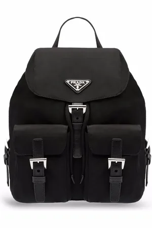 Prada Logo-plaque backpack