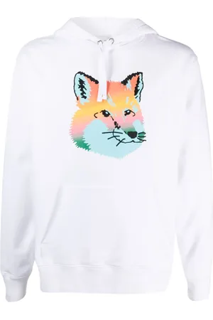 Maison Kitsuné Fox-print cotton hoodie